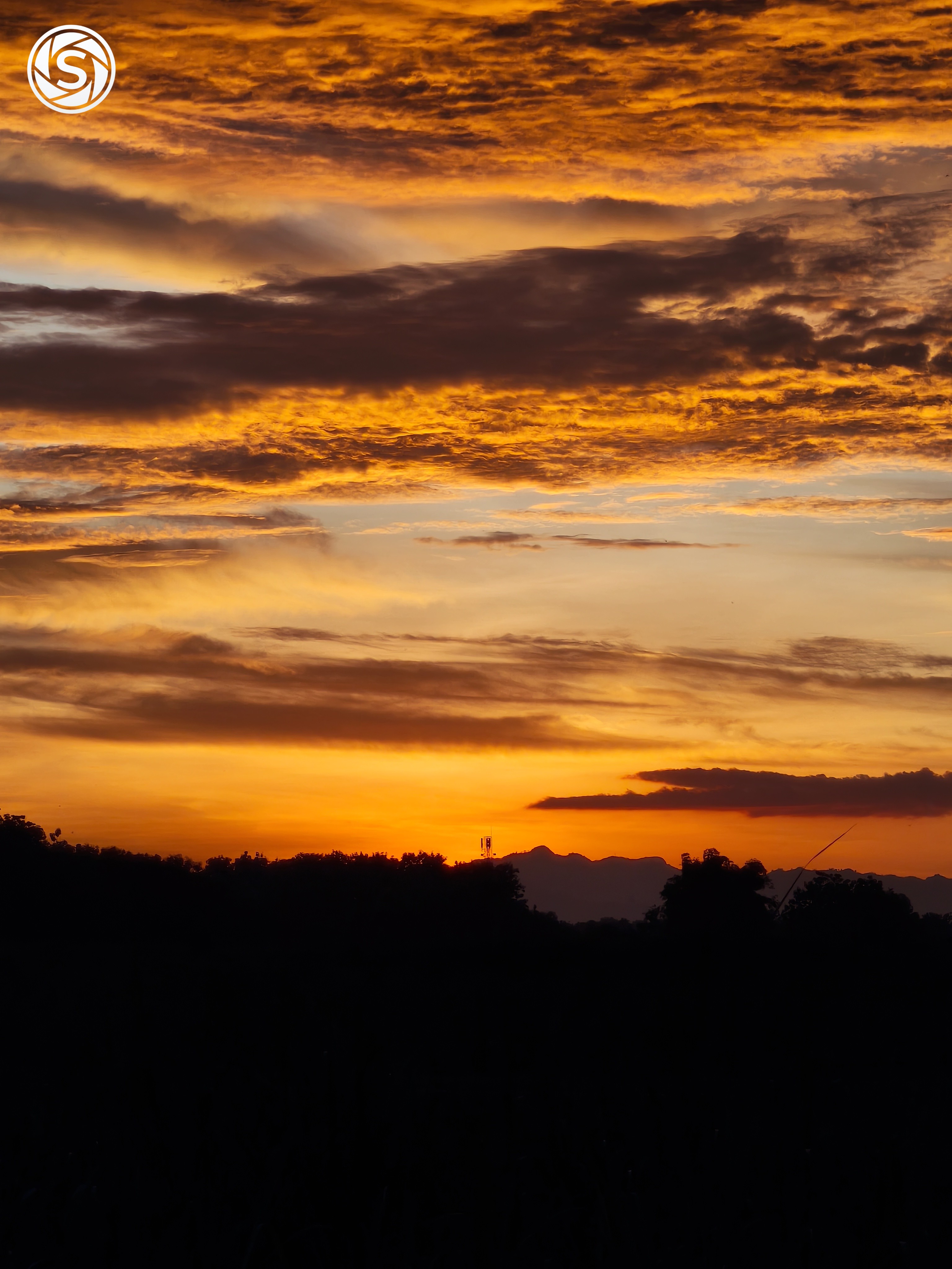 Pemandangan Sunset Di Sawah Dekat Rumah - foto oleh Rs Pr di PictStock